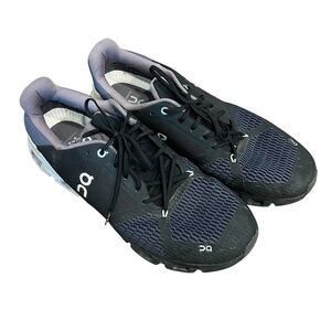 On Running Men's Black and Navy Athletic Shoes